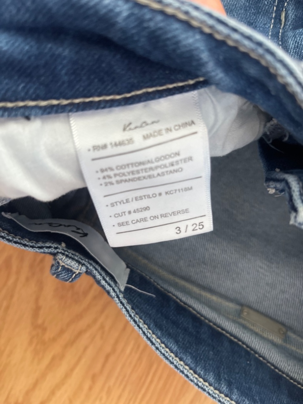 KanCan Layton High Rise Ankle Skinny Distressed Denim Blue Jeans Size 3/25 - Picture 9 of 13